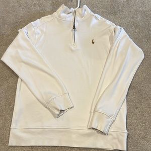 Boys Ralph Lauren Polo quarter zip pull over sweater. Size L